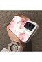 Samsung Galaxy A36 5g Compatible Silicone Edge Hard Back Case Couple Phone Case with Floral Pattern - 4
