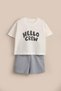 Double Set Boy's Baby Printed Shorts Summer Set T-Shirt Shorts Summer Set