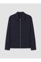 Southblue Navy Blue Regular Fit Shirt Collar Men's Jacket - 5