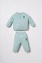 Baby Boy Embroidered Green Long Sleeve Pajama Set Usb3169-C-V2
