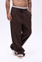 Elastic Waist Baggy Linen Trousers