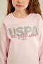 Girl's Printed Pink Long Sleeve Tracksuit Set Us2711-C-V2 - 3