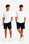 2-Piece Men's Shorts-T-Shirt Set Breathable Lightweight Fabric Maximum Comfort (Bottom-Top) Combination - 6