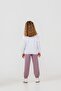 Girl's Embroidered White Long Sleeve Tracksuit Set Us2700-C-V1 - 4