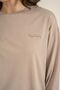 Women's Brown Long Sleeve Pajama Set Pc9304-S-V3 - 3