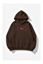 Women's Hooded Printed Relaxed Fit Sweatshirt