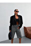 Kar Black Cropped Long Jeans/Denim Shorts - 2