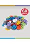 60 Pieces Educational Flexi Block Fine Motor Skills Developmental Toy Soft Blocks - 7