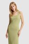 Women's Green Knitted Dress 50323553-Vr016 - 2