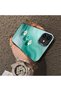 iPhone 11 Compatible Silicone Edge Hard Back Case Couple Phone Case with Floral Pattern - 4