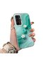 Samsung Galaxy A54 Compatible Silicone Edge Hard Back Case Couple Phone Case with Floral Pattern