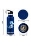 Dino Theme Anti Spil Stainless Steel 500ml Water Bottles, Vacuum Insulated Double Wall Travel Bottle with Leak-Proof hot and cold with a special Straw 3 to 6 Years- Navy Blue - 6