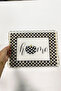 Patterned Plexiglass Tray for Serving and Presenting with Transparent Handles 35cm X 25 cm - 2