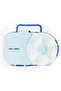 Compartment Lunch Box With Detachable Spinner Set & Carry Handle - Blue