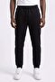Men's Elastic Waist Track Pants - Black - 2