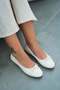 Darko Bow Detailed Leather Ballerinas Beige - 3