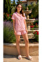 Bürümcük Knitted Short Sleeve Women's Buttoned Shorts Set - 2