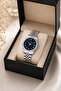 Navy Blue Dial Silver Color Women's Wristwatch - 2