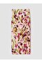 Lcw Vision Pink Elastic Waist Gathered Slit Skirt