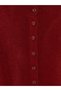 Lcw Modest Burgundy Crew Neck Women's Knitwear Cardigan - 8