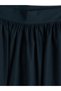 Lcw Modest Navy Blue Flared Skirt with Zipper at the Waist and Embroidery Detail - 2