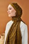 Riva Shawl Tencel Boston Fern Green Brown - 4