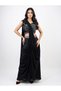 Bellissima Noir Drape Saree Set