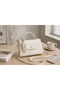 Sely Small Size Covered Scarf Detailed Shoulder and Hand Bag (the Scarf May Vary in Appearance.)