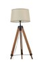 Modern Holmes Tripod Wooden Floor Lamp Unique Luxury Quality Material For Stylish Homes Bedroom Or Office Natural Wood 50X50X32cm - 2