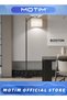Floor Lamp Modern Floor Lamp with 9W 3 Color Temperatures Bulb Metal Standing Lamp with Adjustable Hanging Lampshade - 5
