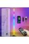 RGB Floor Lamp Dimmable Eye Protection Standing Lamp with Remote Control | Modern Atmosphere Light for Living Room, Bedroom & Study (USB Plug)