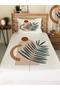 MİLROMA Leaf Patterned Baby and Kids Printed Single Pique Set 160x230 White