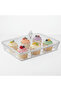 Rectangular Acrylic Candy & Sweets Box with 6 Inner Compartments | 40.6 × 27.5 × 16.5 cm