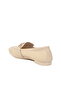 Beige Buckle Women's Ballerinas - 4