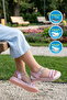 Pink Velcro Girls' Flat Sandals - 3