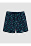 Esvab • Modern & Distinctive Knee-Length Palm Embroidered Men's Swim Shorts