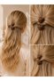 Buckle Set Brown Acrylic Set of 6 – 2 Latch Buckles + 4 Clamp Buckles – Casual and Stylish Hair Accessory - 4