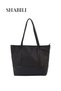 Women's Large Capacity Shopping Bag, Ladies Zipper Closure Handbag Tote Bag