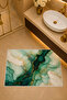 Non-Slip Base Washable Bathroom Mat Set Digital Printed 40X60-50X70-60X90'Cm