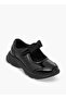 Girls Bow Detail Hook & Loop School Shoes - 2