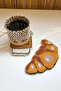 Breakfast Patterned Coasters Presentation Table Decoration Set - 2