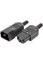 C13-C14 Male Female Adapter Power Socket