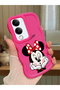 Vivo Y04S Compatible Case Camera Protector Red Silicone Couple Phone Case Cute Pattern