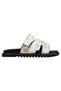 Women's Vegan Leather Cream Slippers - Fly with Your Own Wings Design - 4