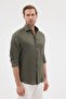 Italian Collar 100% Linen Comfort Fit Men's Shirt - 2