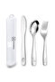 Smart Serve Bento Lunch Box 1100ml w/ Stainless Steel Cutlery Set – Sky Mist - 3