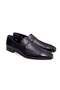 Black Color Laceless Genuine Leather Leather Sole Men's Shoes