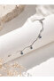 Steel Anklet with Evil Eye Bead Detail
