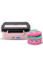 - Stainless steel lunch box with food jar .