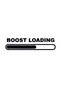 Sticker auto Boost Loading 30cm Rosu - 2